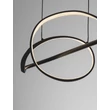 NovaLuce GEMMA függeszték fém, akril, fekete, LED, 26W, 3000K, 1793 Lm - NL-9001094