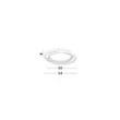 NovaLuce ARBOR mennyezet lámpa fém, akril, fekete, fehér, LED, 33W, 1067lm, 3000K - NL-9001096