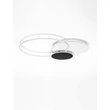 NovaLuce RUBIC mennyezet lámpa fém, szilikon, fehér, fekete, LED, 44W, 3000K, 2860 Lm - NL-9001100