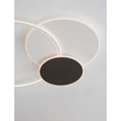 NovaLuce RUBIC mennyezet lámpa fém, szilikon, fehér, fekete, LED, 44W, 3000K, 2860 Lm - NL-9001100