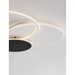 NovaLuce RUBIC mennyezet lámpa fém, szilikon, fehér, fekete, LED, 44W, 3000K, 2860 Lm - NL-9001100