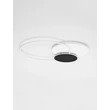 NovaLuce RUBIC mennyezet lámpa fém, szilikon, fehér, fekete, LED, 44W, 3000K, 3080 Lm - NL-9001101