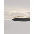 NovaLuce RUBIC mennyezet lámpa fém, szilikon, fehér, fekete, LED, 44W, 3000K, 3080 Lm - NL-9001101