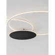 NovaLuce RUBIC mennyezet lámpa fém, szilikon, fehér, fekete, LED, 44W, 3000K, 3080 Lm - NL-9001101