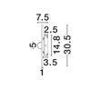 NovaLuce MARBELLE fali lámpa fém, márvány, fehér, bronz, LED, 9W, 3000K, 538 Lm - NL-9001131