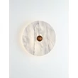 NovaLuce MARBELLE fali lámpa fém, márvány, fehér, bronz, LED, 9W, 3000K, 538 Lm - NL-9001131