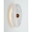 NovaLuce MARBELLE fali lámpa fém, márvány, fehér, bronz, LED, 9W, 3000K, 538 Lm - NL-9001131