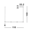 NovaLuce PUIZE függeszték fém, fekete, LED, 3000K, 24W, 2315lm - 9002051