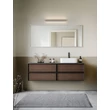 NovaLuce ENDO fürdőszobai fali lámpa fém, akril, fekete, LED, 17W, 3000-4000K, 1360Lm, IP44 - 9002074