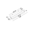 NovaLuce LIVO fürdőszobai fali lámpa fém, akril, fehér, LED, 18W, 3000-4000K, 1170Lm, IP44 - 9002077