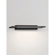 NovaLuce LIVO fürdőszobai fali lámpa fém, akril, fekete, LED, 10W, 3000-4000K, 650Lm, IP44 - 9002078