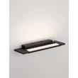 NovaLuce LIVO fürdőszobai fali lámpa fém, akril, fekete, LED, 10W, 3000-4000K, 650Lm, IP44 - 9002078