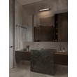 NovaLuce LIVO fürdőszobai fali lámpa fém, akril, fekete, LED, 18W, 3000-4000K, 1170Lm, IP44 - 9002079