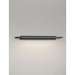 NovaLuce LIVO fürdőszobai fali lámpa fém, akril, fekete, LED, 18W, 3000-4000K, 1170Lm, IP44 - 9002079