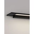 NovaLuce LIVO fürdőszobai fali lámpa fém, akril, fekete, LED, 18W, 3000-4000K, 1170Lm, IP44 - 9002079