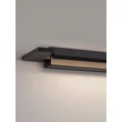 NovaLuce LIVO fürdőszobai fali lámpa fém, akril, fekete, LED, 18W, 3000-4000K, 1170Lm, IP44 - 9002079