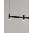 NovaLuce POETIC függeszték fém, műanyag, fekete, fehér, LED, 12W, 3000K, 780Lm - 9002090