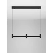 NovaLuce POETIC függeszték fém, műanyag, fekete, fehér, LED, 12W, 2700K, 780Lm - 9002091