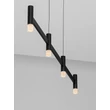 NovaLuce POETIC függeszték fém, műanyag, fekete, fehér, LED, 17W, 3000K, 1364Lm - 9002092