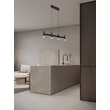 NovaLuce POETIC függeszték fém, műanyag, fekete, fehér, LED, 17W, 3000K, 1364Lm - 9002092