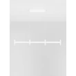 NovaLuce POETIC függeszték fém, műanyag, fehér, LED, 17W, 3000K, 1364Lm - 9002093