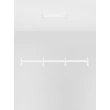 NovaLuce POETIC függeszték fém, műanyag, fehér, LED, 17W, 3000K, 1364Lm - 9002093
