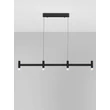 NovaLuce POETIC függeszték fém, műanyag, fekete, fehér, LED, 17W, 2700K, 1364Lm - 9002094