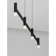 NovaLuce POETIC függeszték fém, műanyag, fekete, fehér, LED, 17W, 2700K, 1364Lm - 9002094