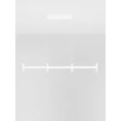 NovaLuce POETIC függeszték fém, műanyag, fehér, LED, 17W, 2700K, 1364Lm - 9002095