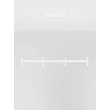 NovaLuce POETIC függeszték fém, műanyag, fehér, LED, 17W, 2700K, 1364Lm - 9002095