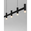 NovaLuce POETIC függeszték fém, műanyag, fekete, fehér, LED, 21W, 2700K, 1600Lm - 9002098