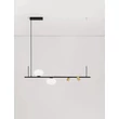 NovaLuce NOBLE függeszték fém, üveg, fekete, fehér, arany, G9 - NL-9002105