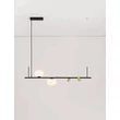 NovaLuce NOBLE függeszték fém, üveg, fekete, fehér, arany, G9 - NL-9002105
