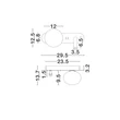 NovaLuce NOBLE fali lámpa fém, üveg, fekete, arany, fehér, LED+G9, 3W, 3000K, 182 Lm - NL-9002106
