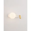 NovaLuce NOBLE fali lámpa fém, üveg, arany, fehér, LED+G9, 3W, 3000K, 182 Lm - NL-9002107