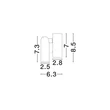NovaLuce PICTOR  fali lámpa fém, fekete, LED, 3W, 3000K, 179Lm - 9002109