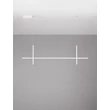 NovaLuce LOOMA függeszték fém, akril, fekete, LED, 30W, 3000K, 1569 Lm - NL-9003010