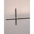 NovaLuce LOOMA függeszték fém, akril, fekete, LED, 30W, 3000K, 1569 Lm - NL-9003011