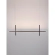 NovaLuce LOOMA függeszték fém, akril, fekete, LED, 30W, 3000K, 1569 Lm - NL-9003011