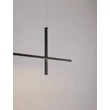 NovaLuce LOOMA függeszték fém, akril, fekete, LED, 30W, 3000K, 1569 Lm - NL-9003011