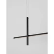 NovaLuce LOOMA függeszték fém, akril, fekete, LED, 30W, 3000K, 1569 Lm - NL-9003011