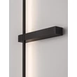 NovaLuce DANESSA fali lámpa fém, akril, fekete, LED, 10W, 2700-3000K, 656 Lm - NL-9003016
