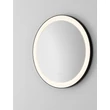 NovaLuce URAL tükör fém, üveg, fekete, LED, 20W, 682lm, 4000K, IP44 - NL-9006016