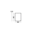 NovaLuce AMBOR tükör fém, üveg, arany, LED, 38W, 2488lm, 4000K, IP44 - NL-9006019