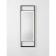 NovaLuce DOUL tükör fém, üveg, fekete, LED, 37W, 385lm, 4000K, IP44 - NL-9006023