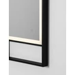 NovaLuce DOUL tükör fém, üveg, fekete, LED, 37W, 385lm, 4000K, IP44 - NL-9006023
