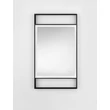 NovaLuce DOUL tükör fém, üveg, fekete, LED, 41W, 426lm, 4000K, IP44 - NL-9006024