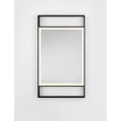 NovaLuce DOUL tükör fém, üveg, fekete, LED, 41W, 426lm, 4000K, IP44 - NL-9006024