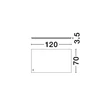 NovaLuce ALDA tükör fém, üveg, ezüst, LED, 53W, 1005lm, 3000K, IP44 - NL-9006027