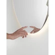 NovaLuce ALDA tükör fém, üveg, ezüst, LED, 42W, 912lm, 3000K, IP44 - NL-9006029